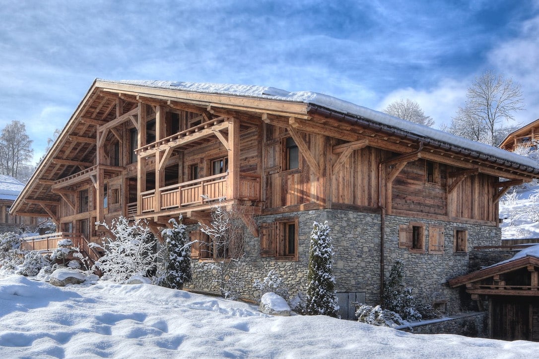 Exterieur du luxueux Chalet My World enneigé