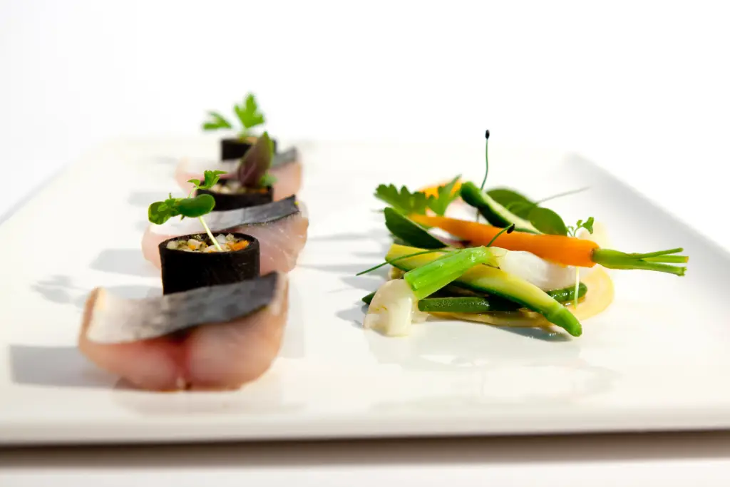 Met gastronomique - assiette dressée