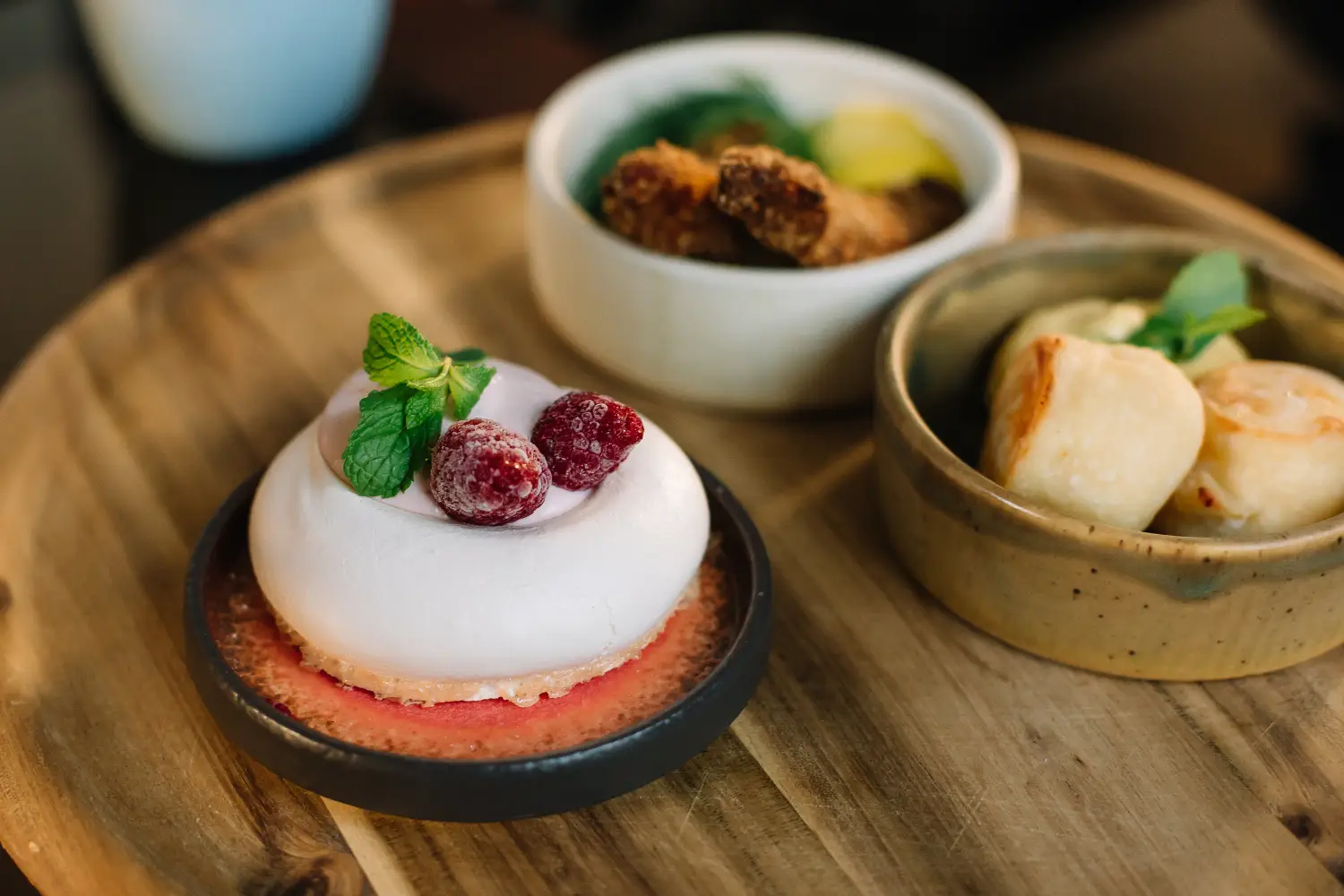 assiette découverte dans un restaurant de Megève